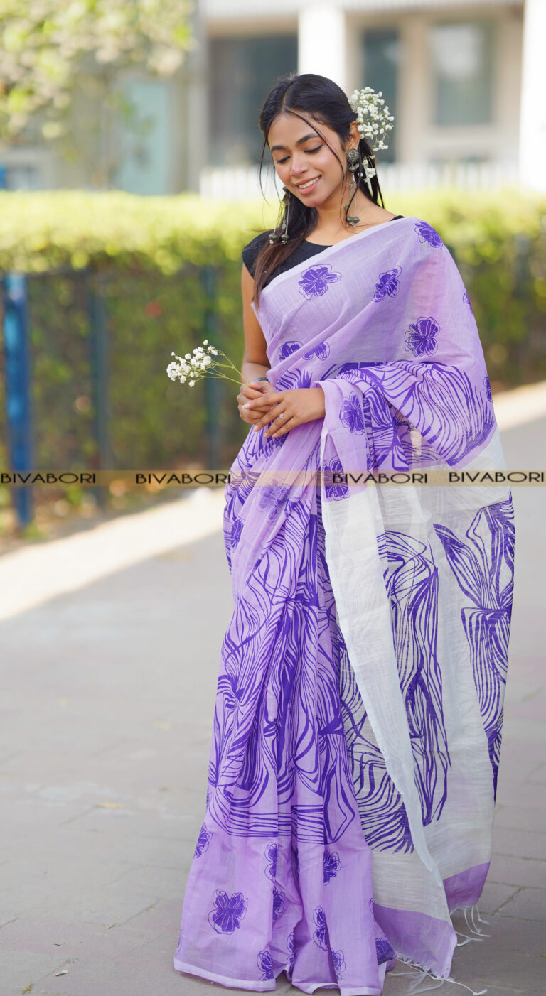 Pure Handloom Cotton – Lavender