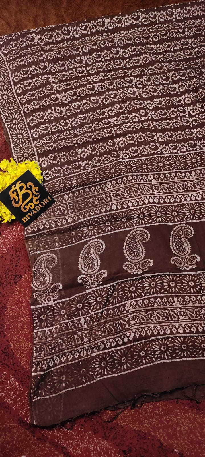 Natural Dye Saree – Cofee